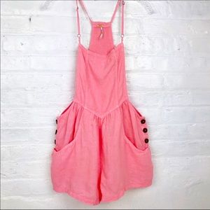Free People Linen Romper